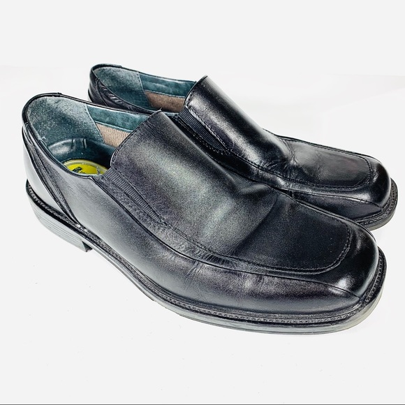 Dockers Loafers Slip on Pro Style Leather Black 9 - Picture 2 of 6